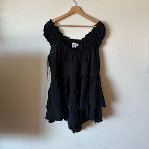 Princess Polly Black Romper with Corset